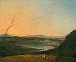 Lago d'Agnano with Vesuvius